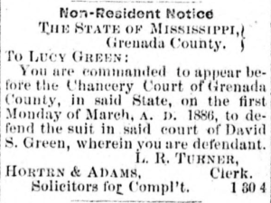 Grenada Gazette, February 6, 1886