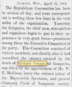 Vicksburg Evening Post, April 23, 1884
