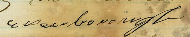 Signature of Edmund Scarborough