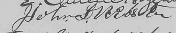 Signature of John D. Webster