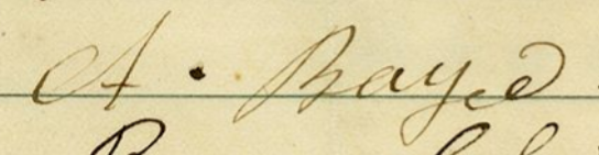 Signature of Anderson Boyd