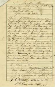 Petition signed by 8 legislators, Mar 21, 1874