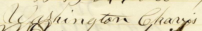 Signature of George Washington Chavis