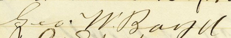 Signature of George W. Boyd