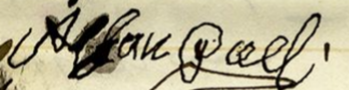Signature of Alfred Peal