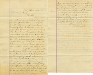 Letter to Governor Ames, August 3, 1875