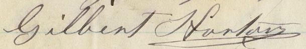 Signature of Gilbert Horton