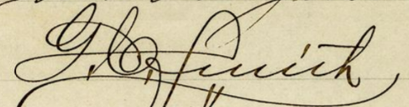 Signature of George C. Smith