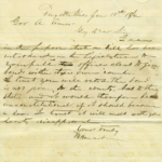 Letter from Merrimon Howard to Governor Ames, January 13, 1876