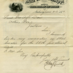 Resignation letter, June 26, 1875