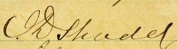 Signature of Isaac D. Shadd