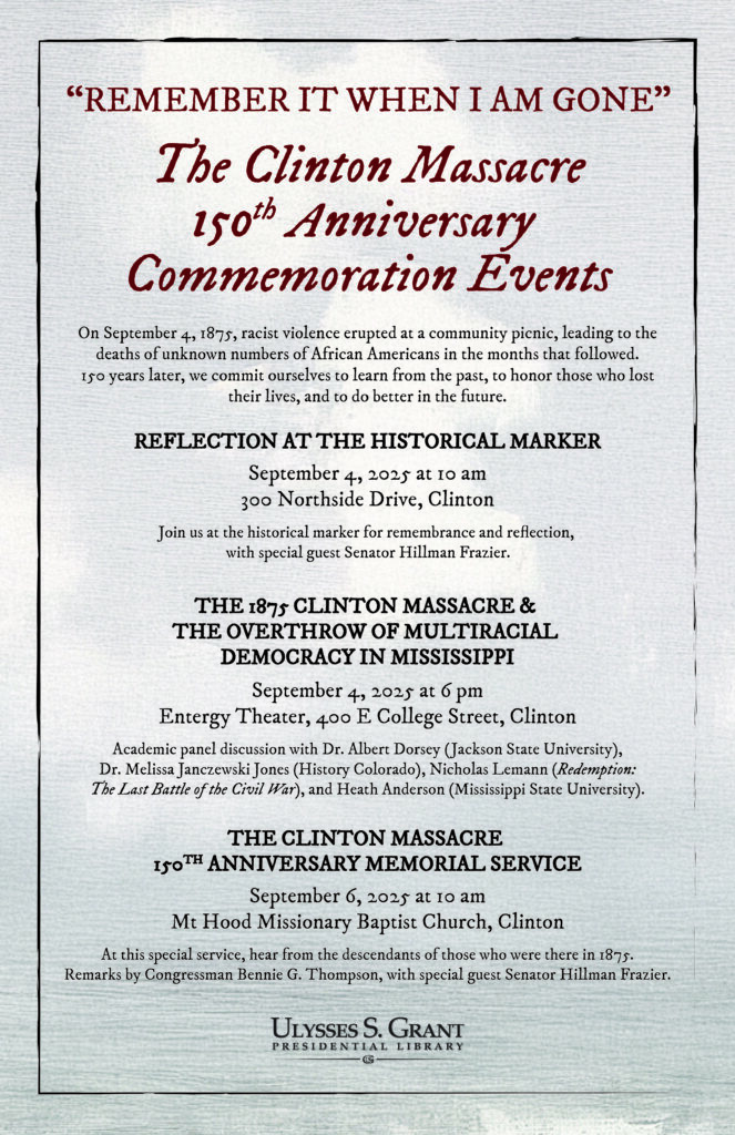 Clinton events poster