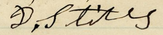 Signature of Doctor Stites