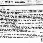 Alfred Handy's will, December 29, 1911
