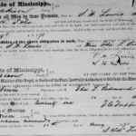 Marriage certificate, August 11, 1871