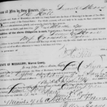Marriage certificate, March 9, 1874
