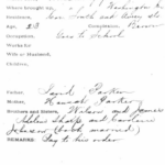 Freedman's Bank record, March 1, 1873