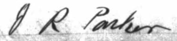 Signature of Jones R. Parker