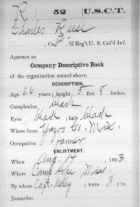 USCT enlistment, August 14, 1863