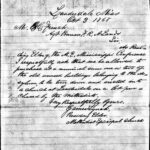 Freedmen's Bureau request, Oct 3, 1868