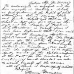 Freedmen's Bureau Letter, January 21, 1867