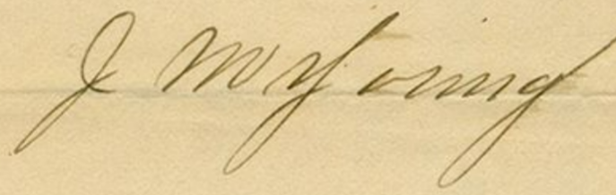 Signature of James M. Young